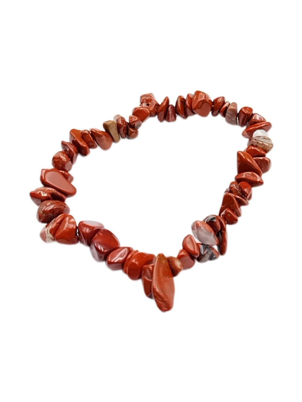 Red Jasper Chips Stretch Bracelet NWOT